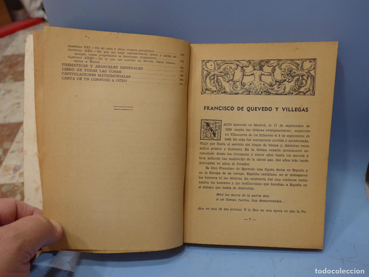 Libros de segunda mano: VIDA DEL BUSCON - QUEVEDO - EDITORIAL MOLINO - Foto 6
