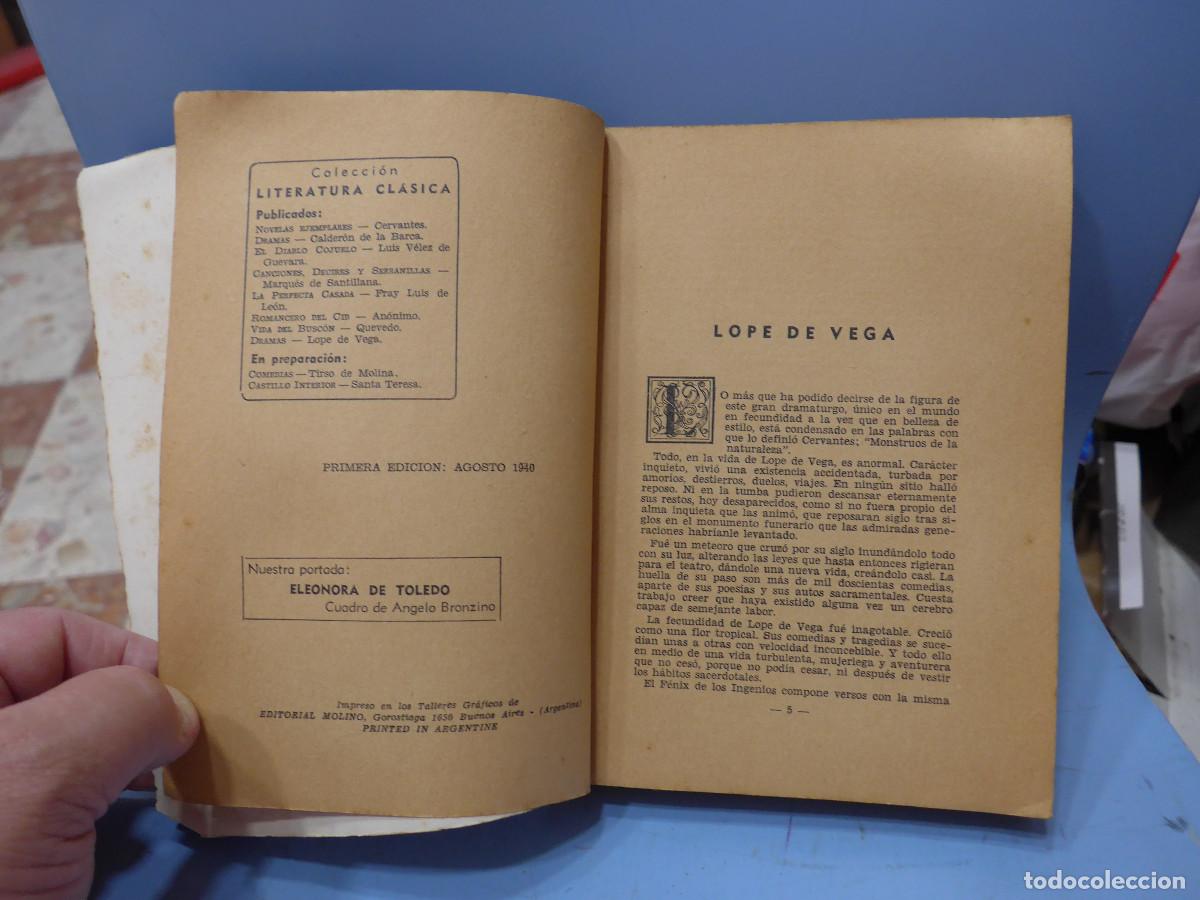Libros de segunda mano: DRAMAS - LOPE DE VEGA - EDITORIAL MOLINO - Foto 6