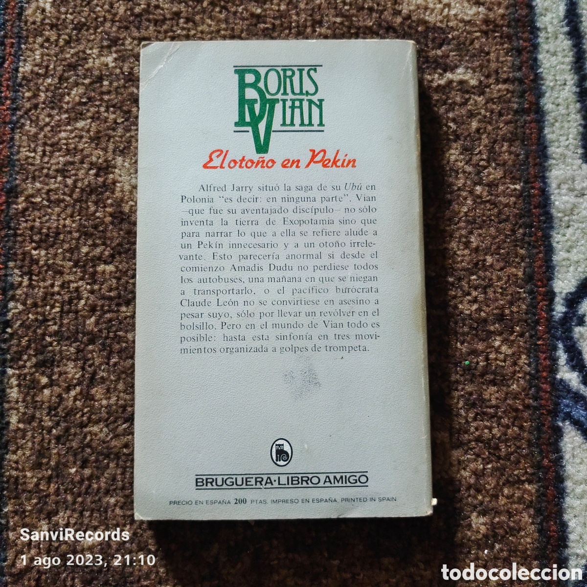 Libros de segunda mano: EL OTO&Ntilde;O EN PEK&Iacute;N (BORIS VIAN) (LIBRO AMIGO, BRUGUERA) - Foto 2