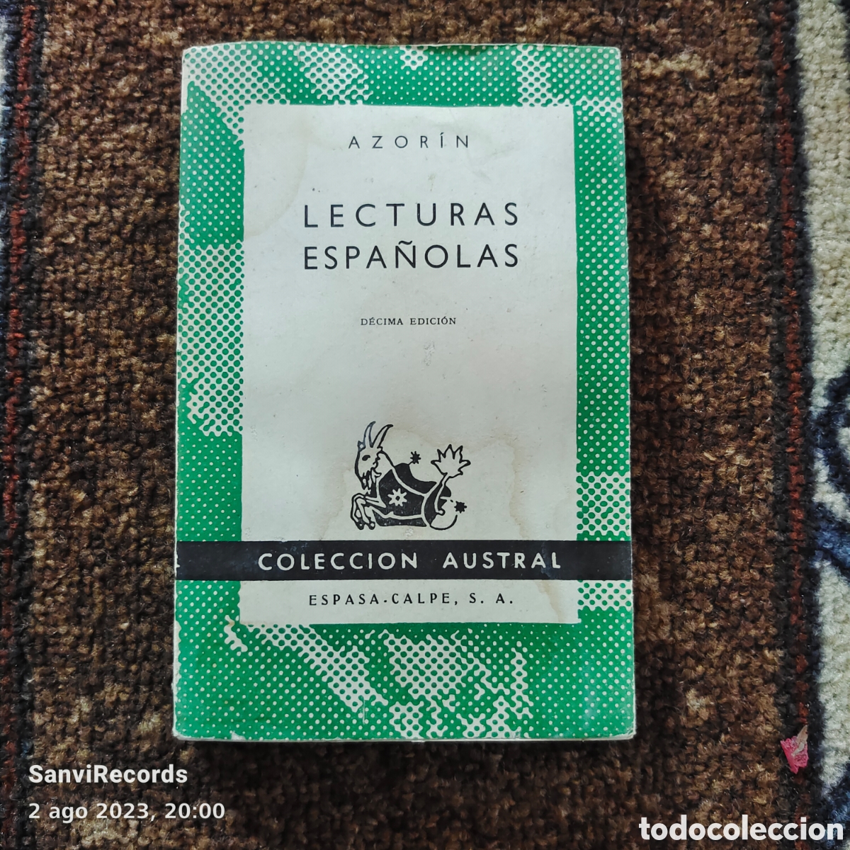 Libros de segunda mano: LECTURAS ESPA&Ntilde;OLAS (AZOR&Iacute;N) (COLECCI&Oacute;N AUSTRAL, ESPASA-CALPE) - Foto 1