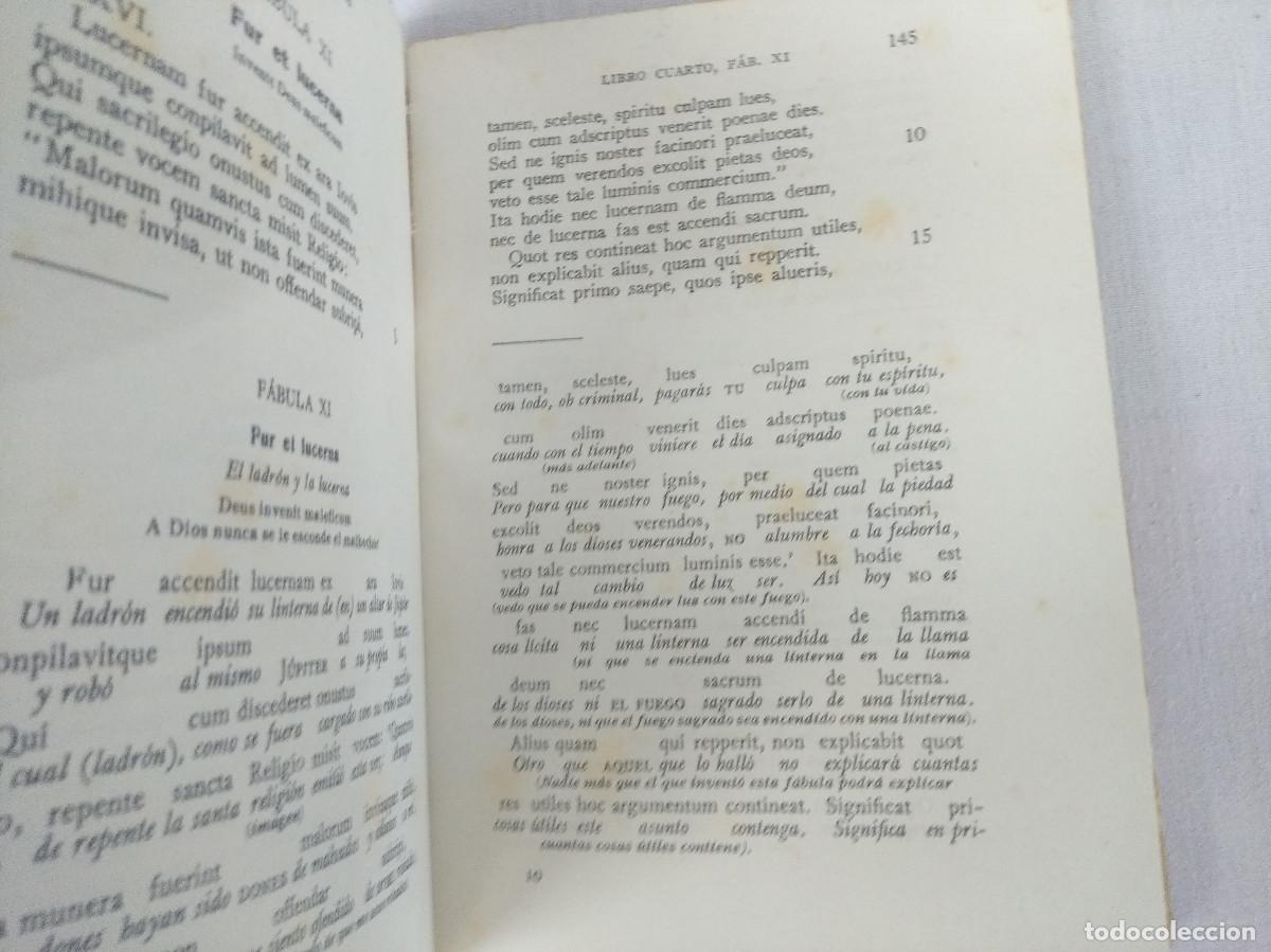 Libros de segunda mano: FEDRO/FABULAS ESOPICAS/CONSTRUCCION DIRECTA Y VERSION LITERAL - Foto 2