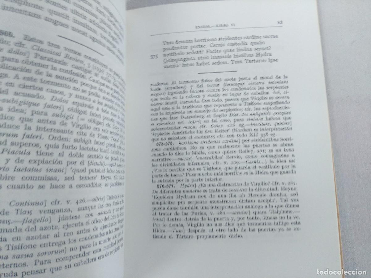 Libros de segunda mano: VIRGILIO/ENEIDA/LIBRO VI/HELIODORO FUENTES. - Foto 2