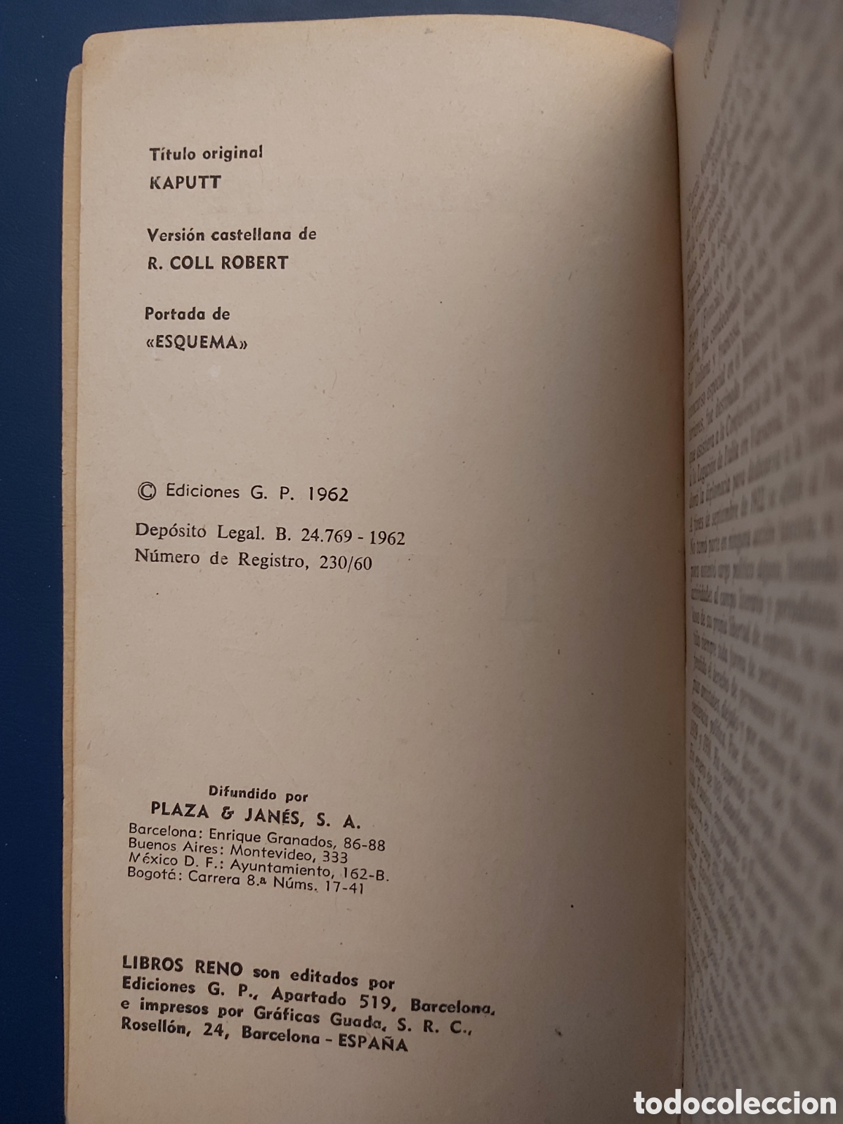 Libros de segunda mano: KAPUTT # CURZIO MALAPARTE # EDICIONES G.P # 1962 - Foto 3
