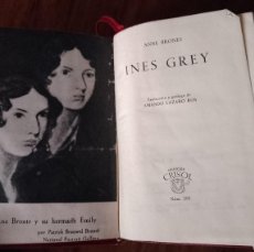 Libros de segunda mano: INES GREY. ANNE BRONTE .1963 AGUILAR CRISOL N° 200