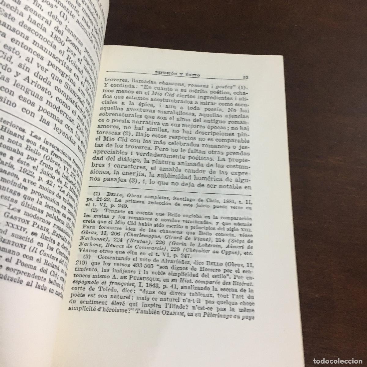 Libros de segunda mano: POEMA DE M&Iacute;O CID. RAMON MENENDEZ REF: 1504 - Foto 2