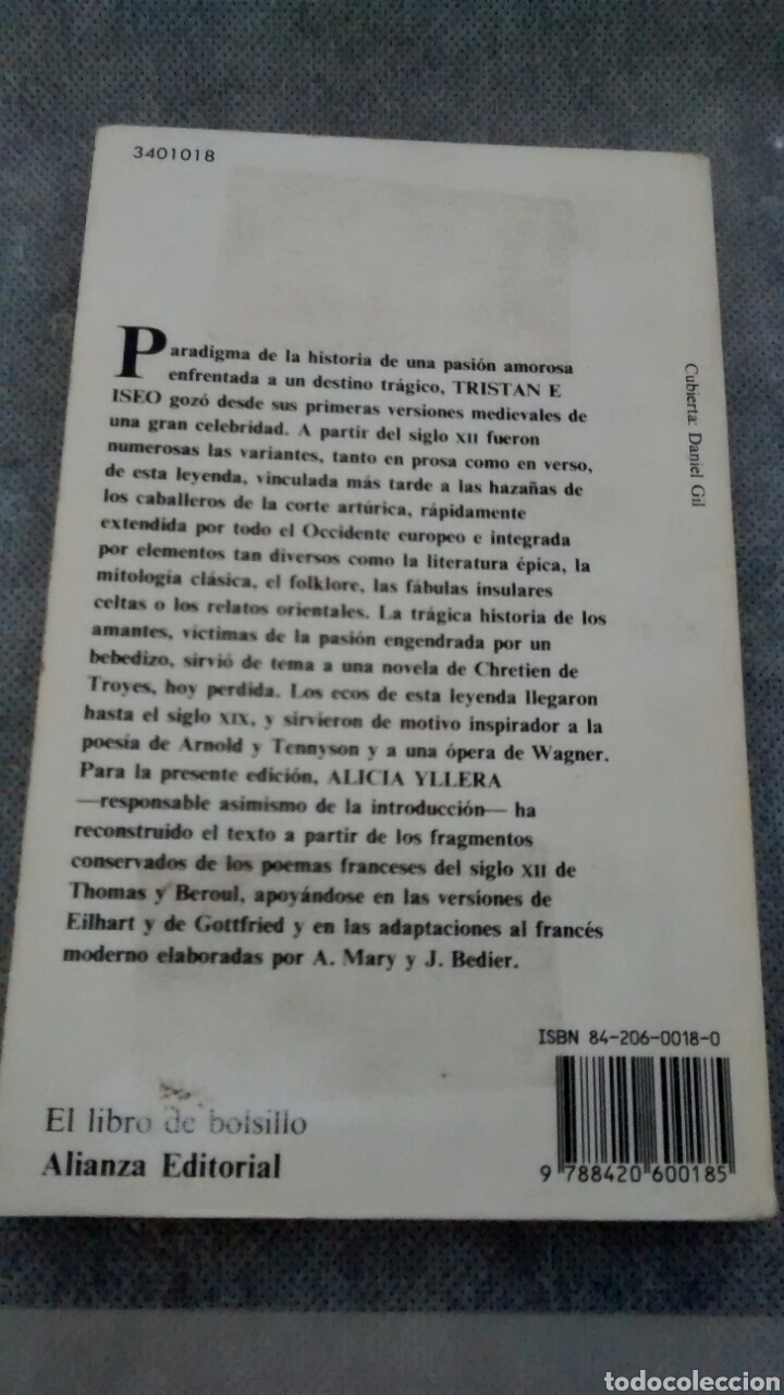 Libros de segunda mano: TRISTAN E ISEO (VERSION DE ALICIA YLLERA) (ALIANZA EDITORIAL) - Foto 2