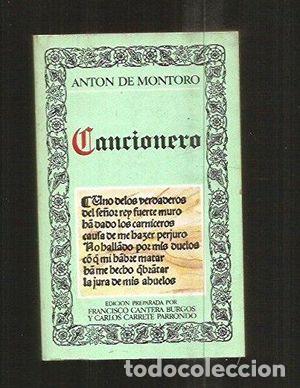 Libros de segunda mano: CANCIONERO - ANT&Oacute;N DE MONTORO - Foto 1
