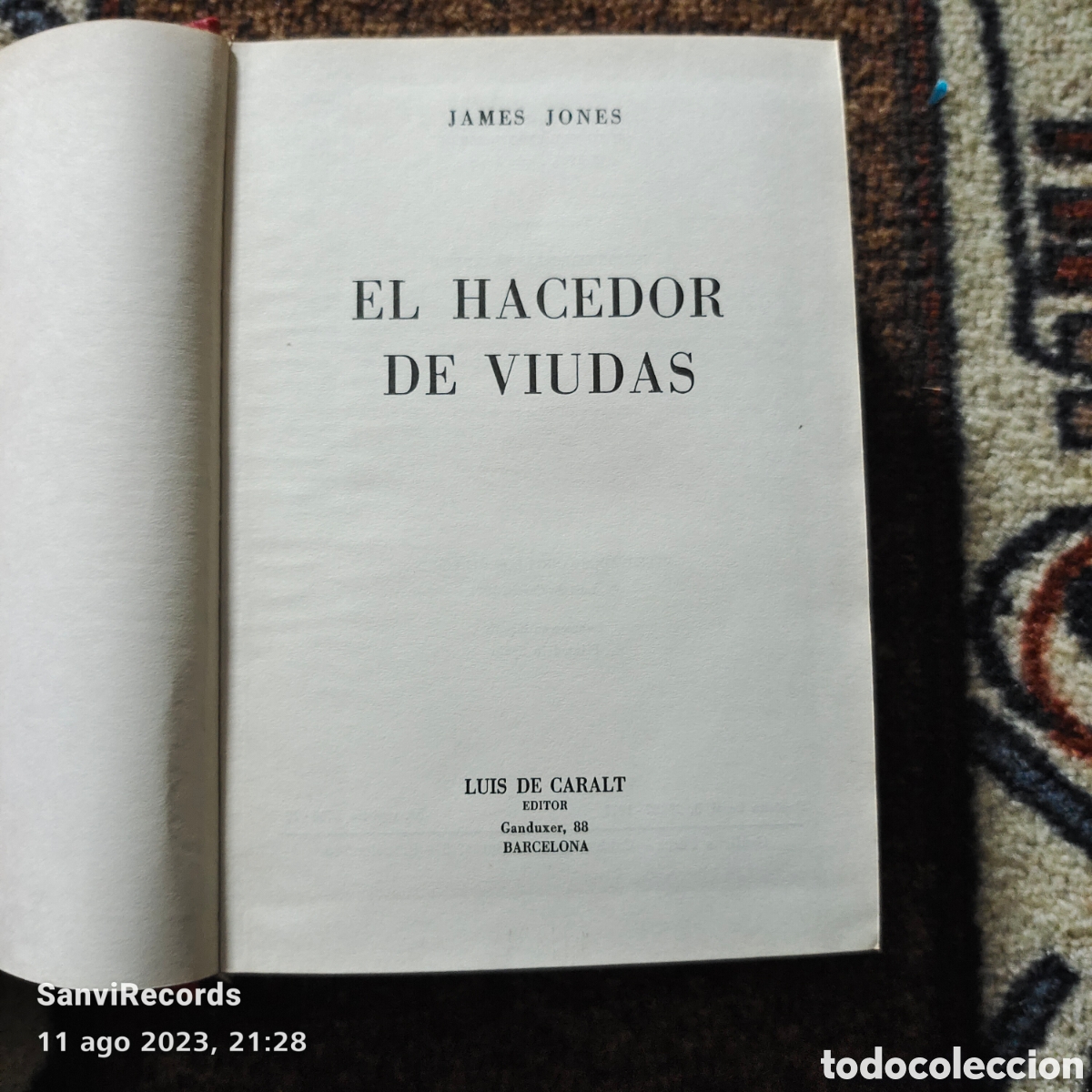 Libros de segunda mano: EL HACEDOR DE VIUDAS (JAMES JONES) (LUIS DE CARALT) - Foto 2