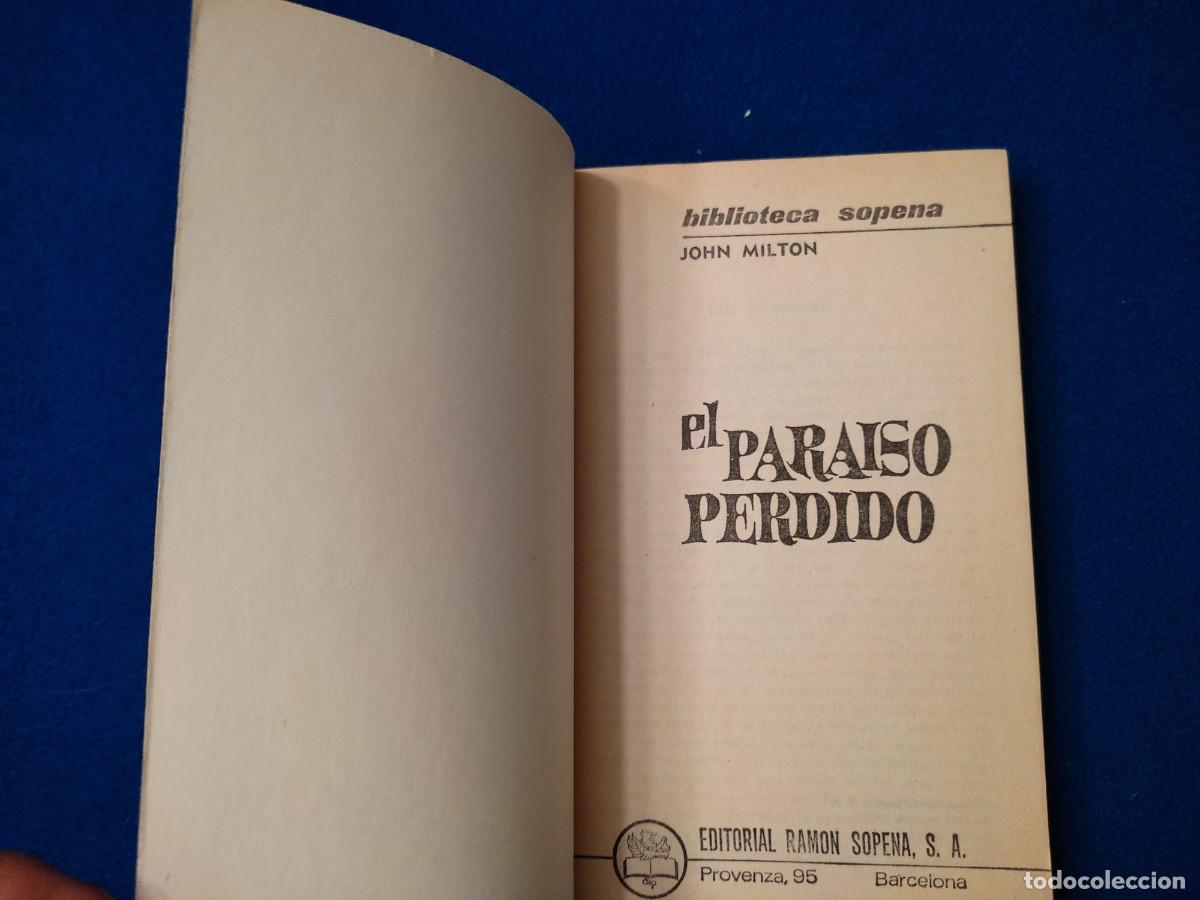 Libros de segunda mano: El Para&iacute;so Perdido John Milton Editorial Sopena 1975 - Foto 4