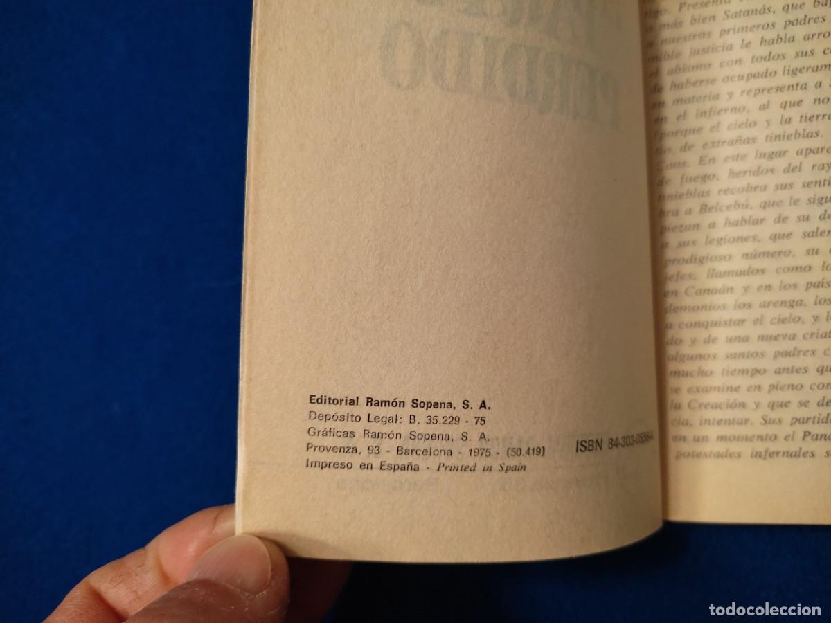 Libros de segunda mano: El Para&iacute;so Perdido John Milton Editorial Sopena 1975 - Foto 5