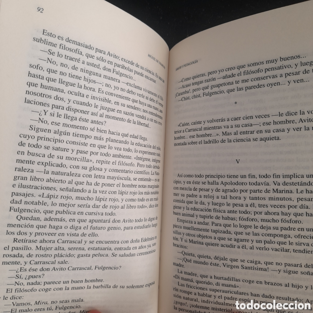 Libros de segunda mano: Amor y pedagog&iacute;a. Miguel de Unamuno. Austral. - Foto 4