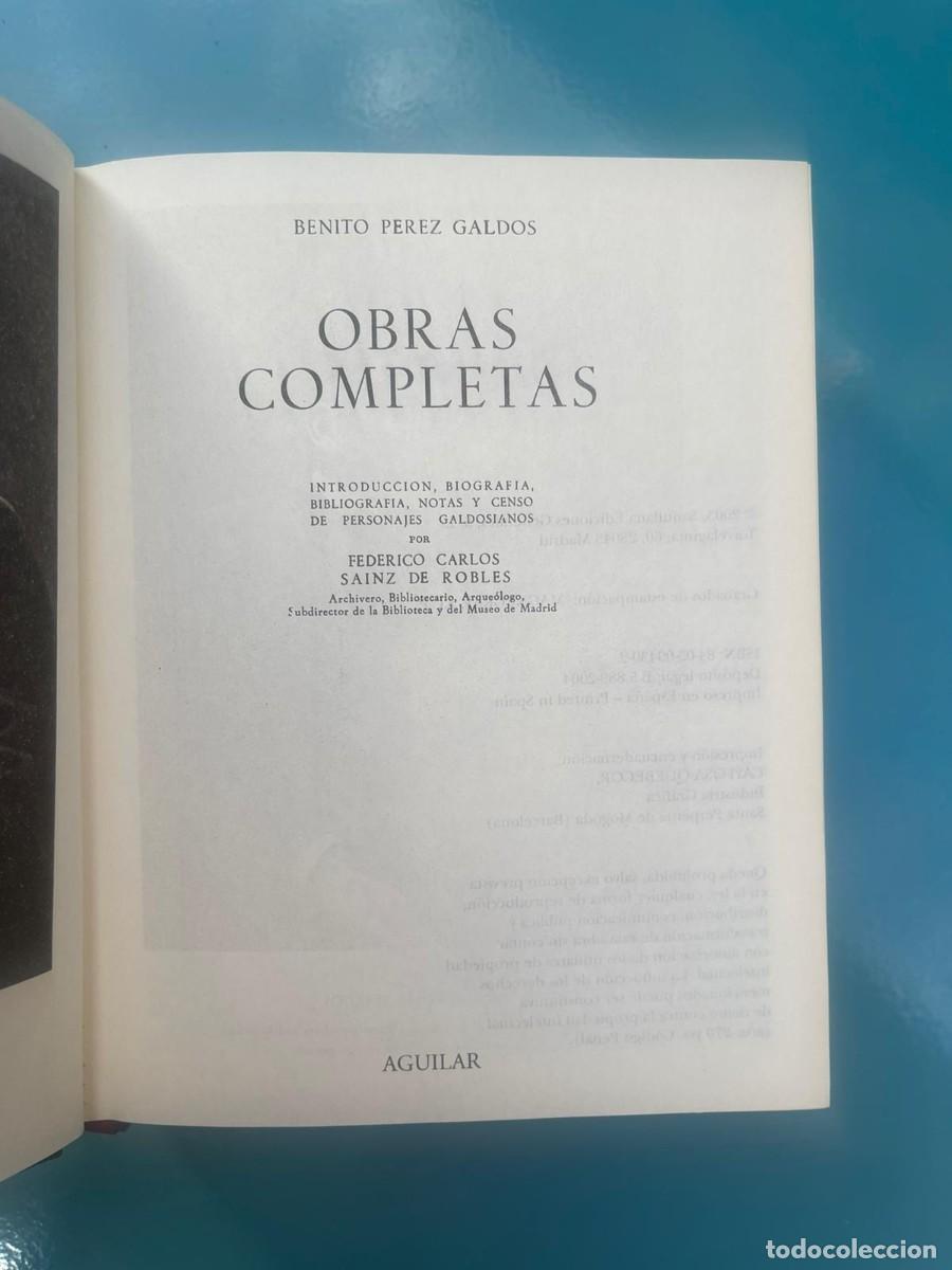 Libros de segunda mano: PEREZ GALDOS OBRAS COMPLETAS TOMO I Y II - Foto 8