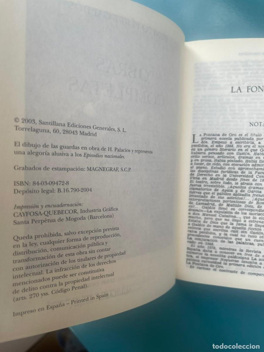 Libros de segunda mano: PEREZ GALDOS OBRAS COMPLETAS TOMO I Y II - Foto 14