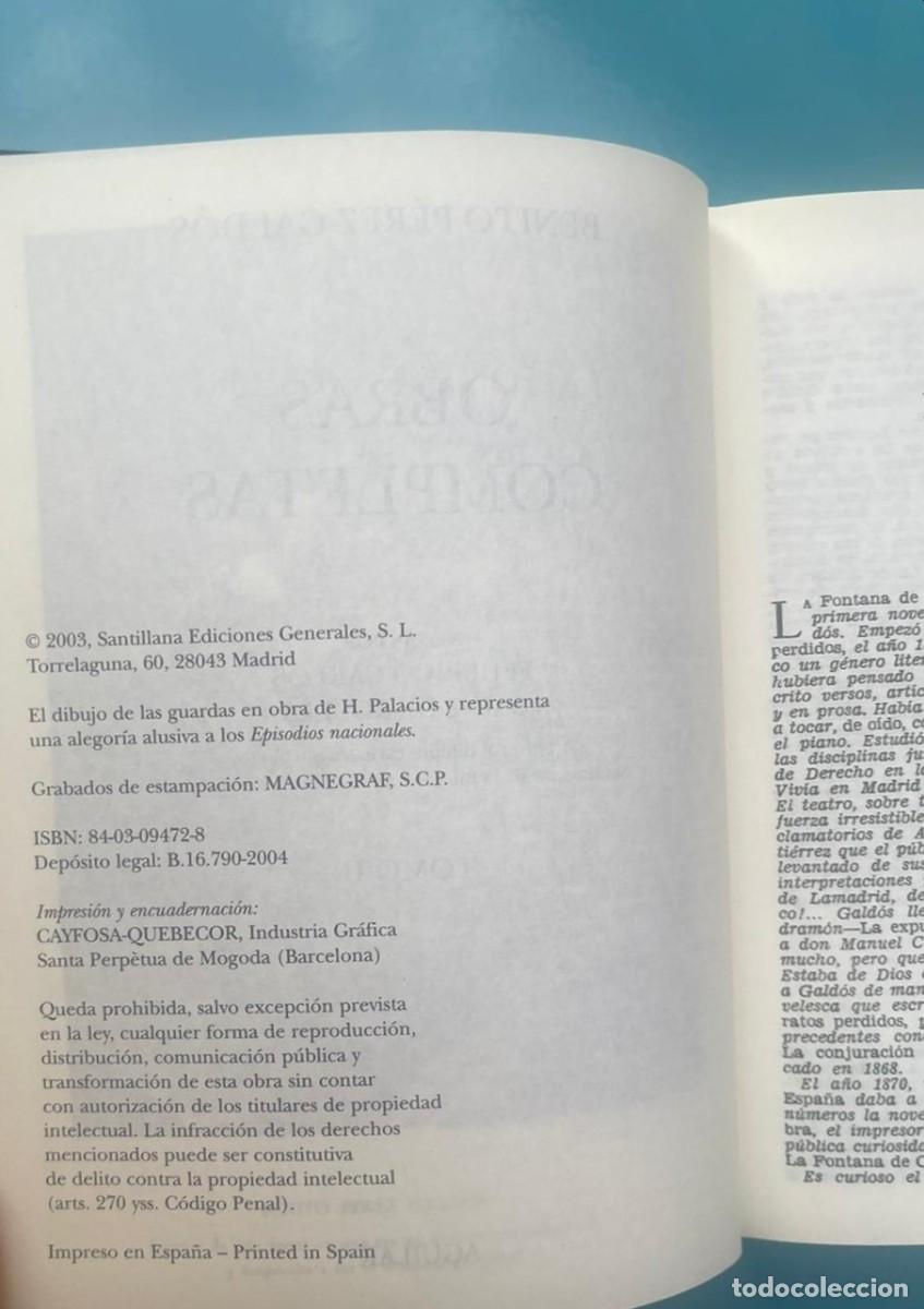 Libros de segunda mano: PEREZ GALDOS OBRAS COMPLETAS TOMO I Y II - Foto 16
