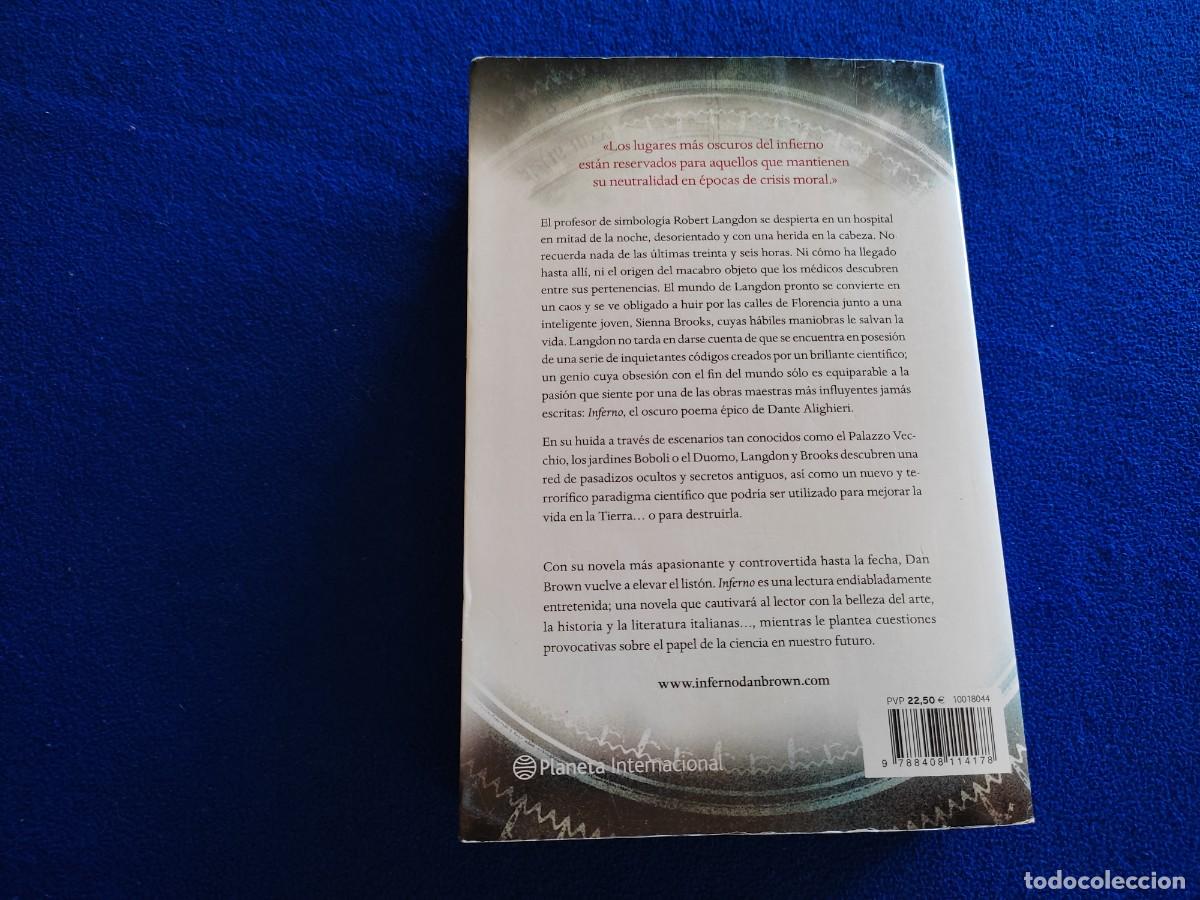 Libros de segunda mano: INFERNO Dan Brown Editorial Planeta 2013 - Foto 3