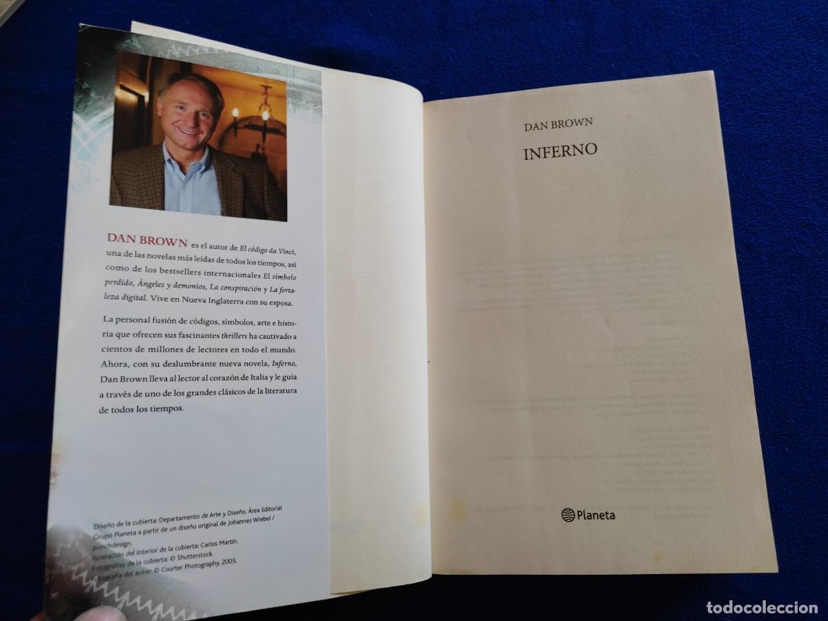 Libros de segunda mano: INFERNO Dan Brown Editorial Planeta 2013 - Foto 5