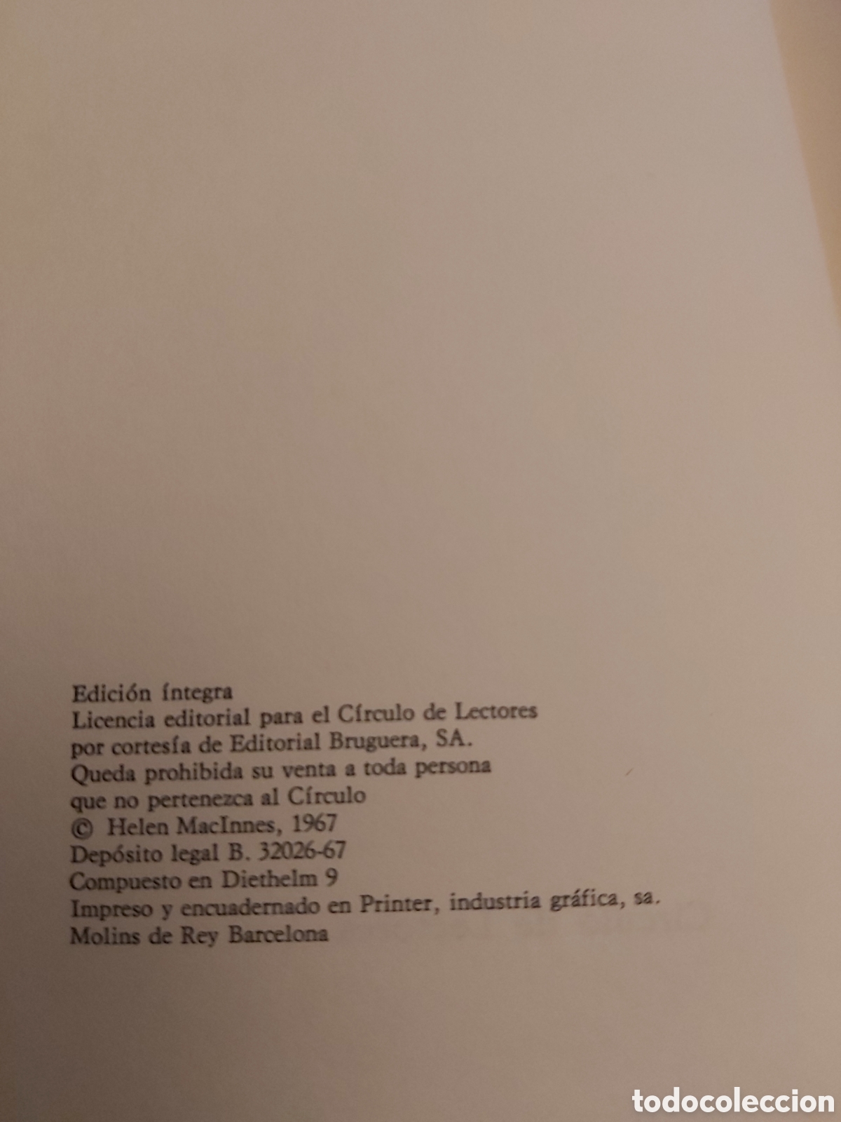 Libros de segunda mano: DOBLE IMAGEN # HELEN MAC INNES # C&Iacute;RCULO LECTORES # 1967 - Foto 4