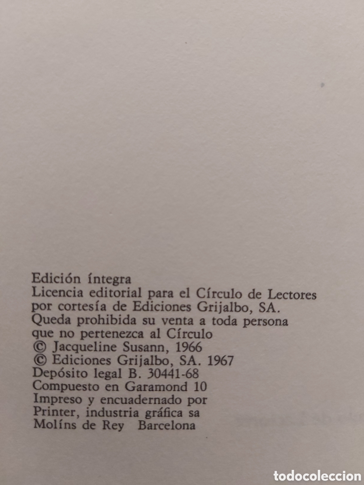 Libros de segunda mano: EL VALLE DE LAS MU&Ntilde;ECAS # JACQUELINE SUSANN # C&Iacute;RCULO DE LECTORES # 1967 - Foto 4