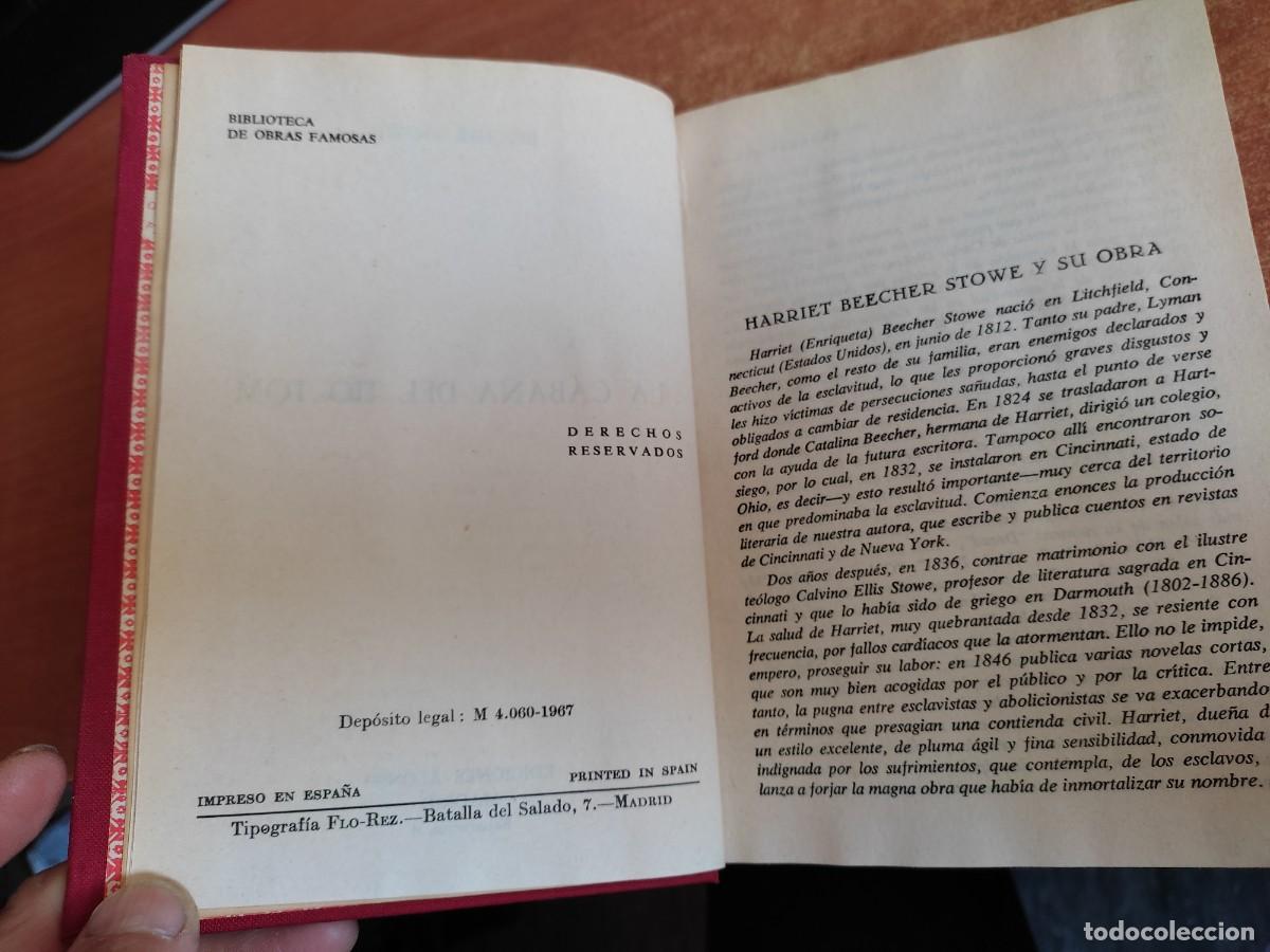 Libros de segunda mano: La Caba&ntilde;a del T&iacute;o Tom Beecher Stone Ediciones Alonso 1967 - Foto 4