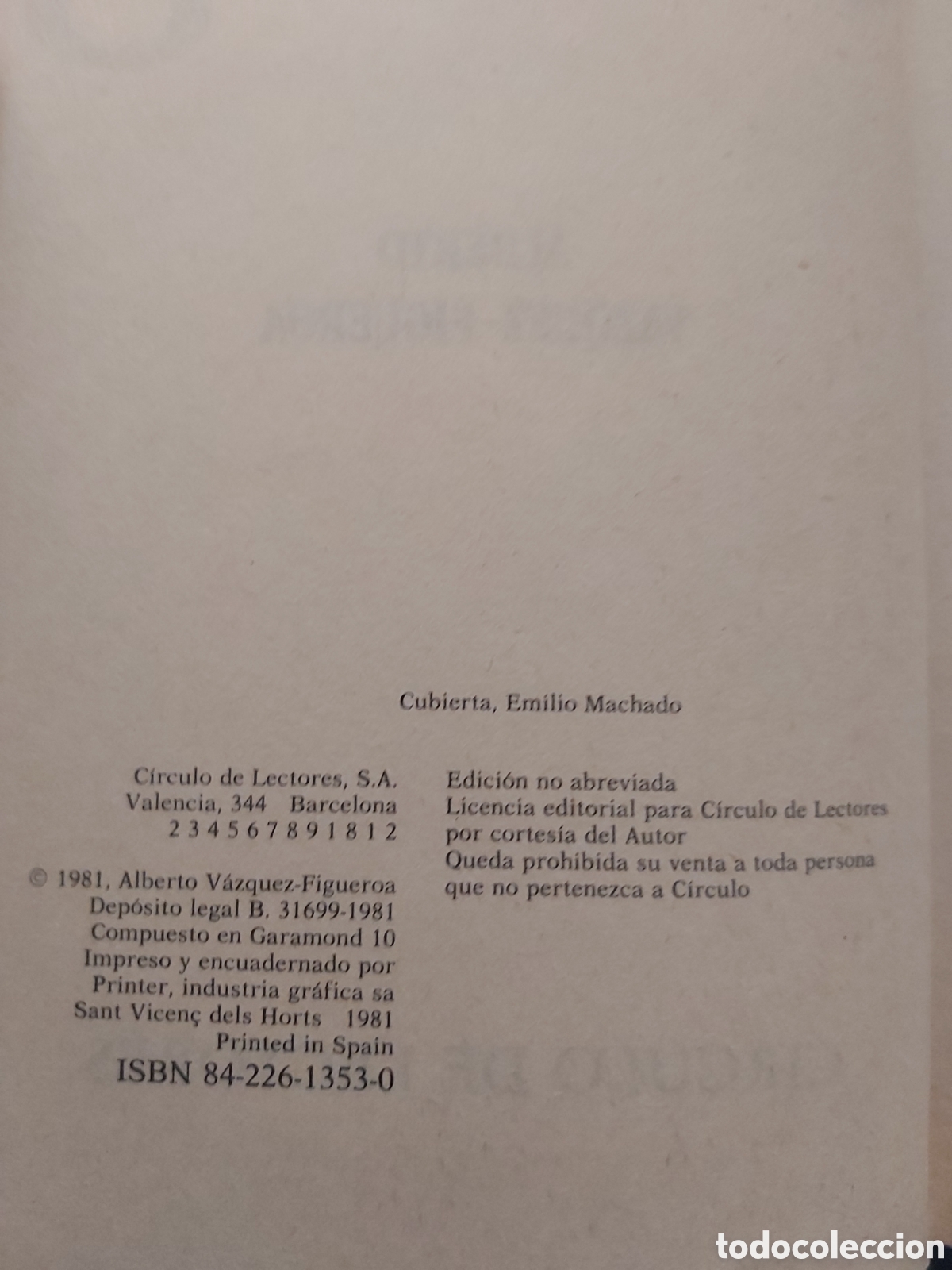 Libros de segunda mano: TUAREG # ALBERTO VAZQUEZ-FIGUEROA # C&Iacute;RCULO DE LECTORES # 1981 - Foto 4