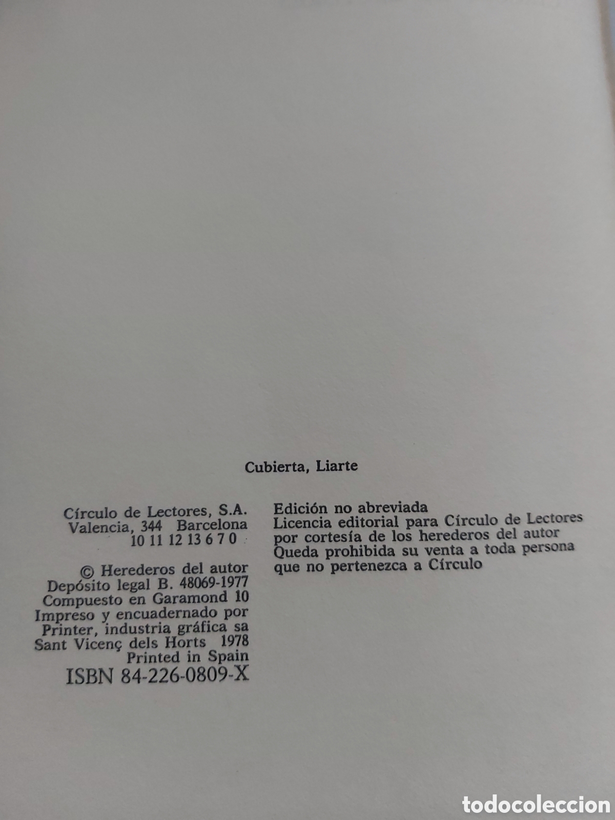 Libros de segunda mano: LA BARRACA # VICENTE BLASCO IBA&Ntilde;EZ # C&Iacute;RCULO DE LECTORES # 1977 - Foto 4