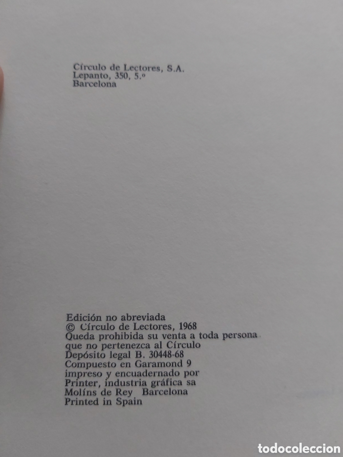Libros de segunda mano: CUMBRES BORRASCOSAS # EMILY BRONT&Eacute; # C&Iacute;RCULO DE LECTORES # 1968 - Foto 3