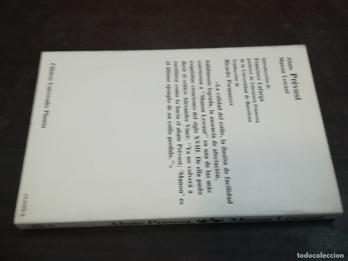 Libros de segunda mano: MANON LESCAUT / ABATE PREVOST / D 403 B / PLANETA - Foto 4