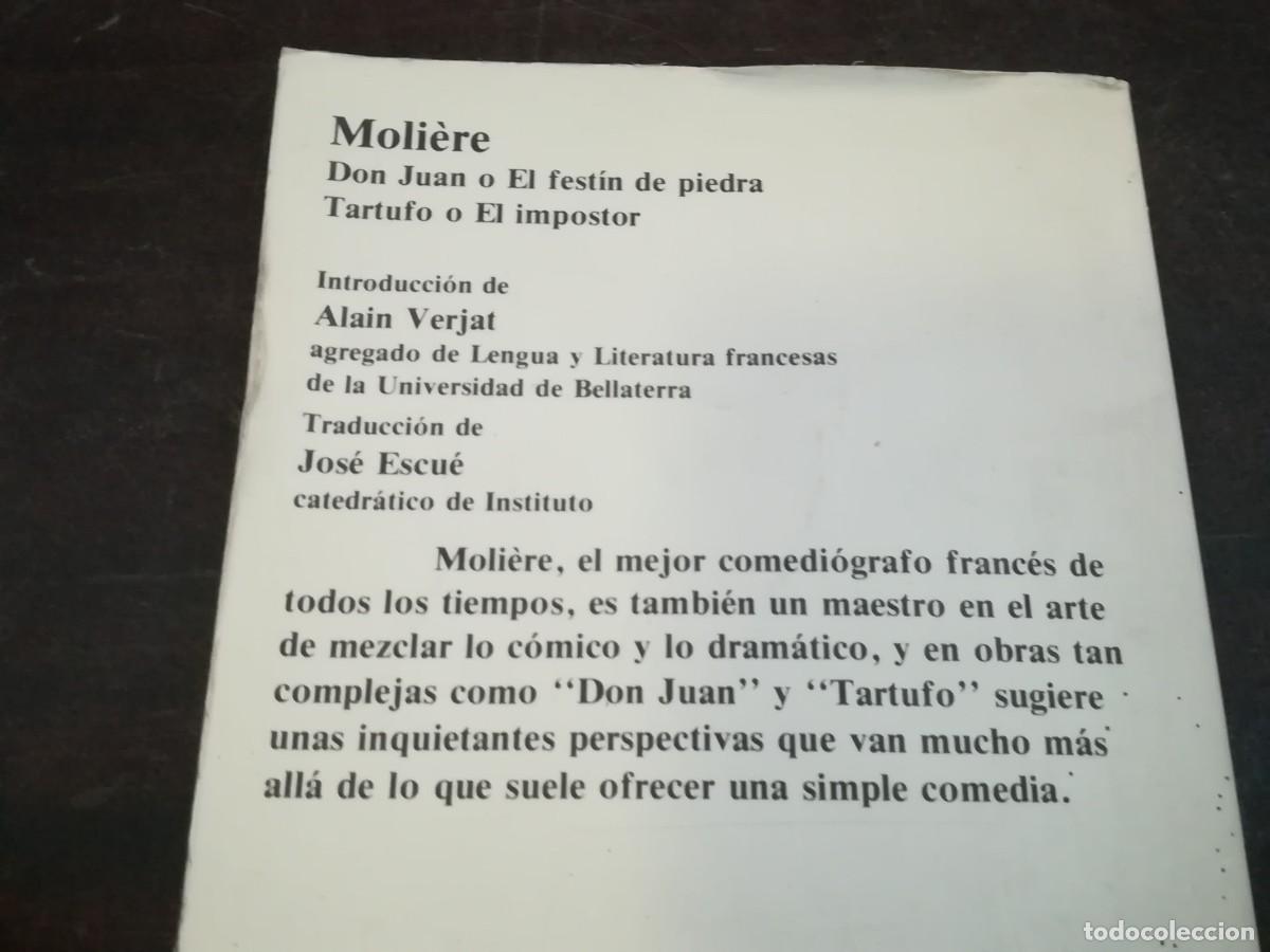 Libros de segunda mano: DON JUAN TARTUFO / MOLIERE / D 403 B / PLANETA / - Foto 3