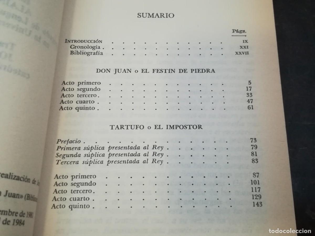 Libros de segunda mano: DON JUAN TARTUFO / MOLIERE / D 403 B / PLANETA / - Foto 6