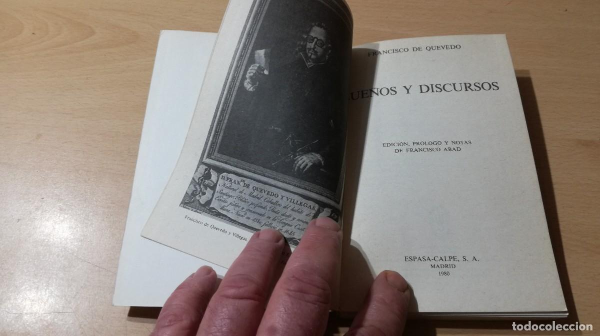 Libros de segunda mano: SUE&Ntilde;OS Y DISCURSOS / FRANCISCO DE QUEVEDO / R-404 / ESPASA-CALPE - Foto 4