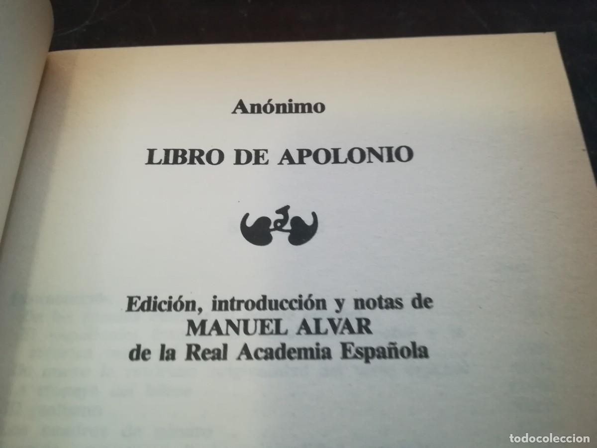 Libros de segunda mano: LIBRO DE APOLONIO / MANUEL ALVAR / Y206B / PLANETA - Foto 4
