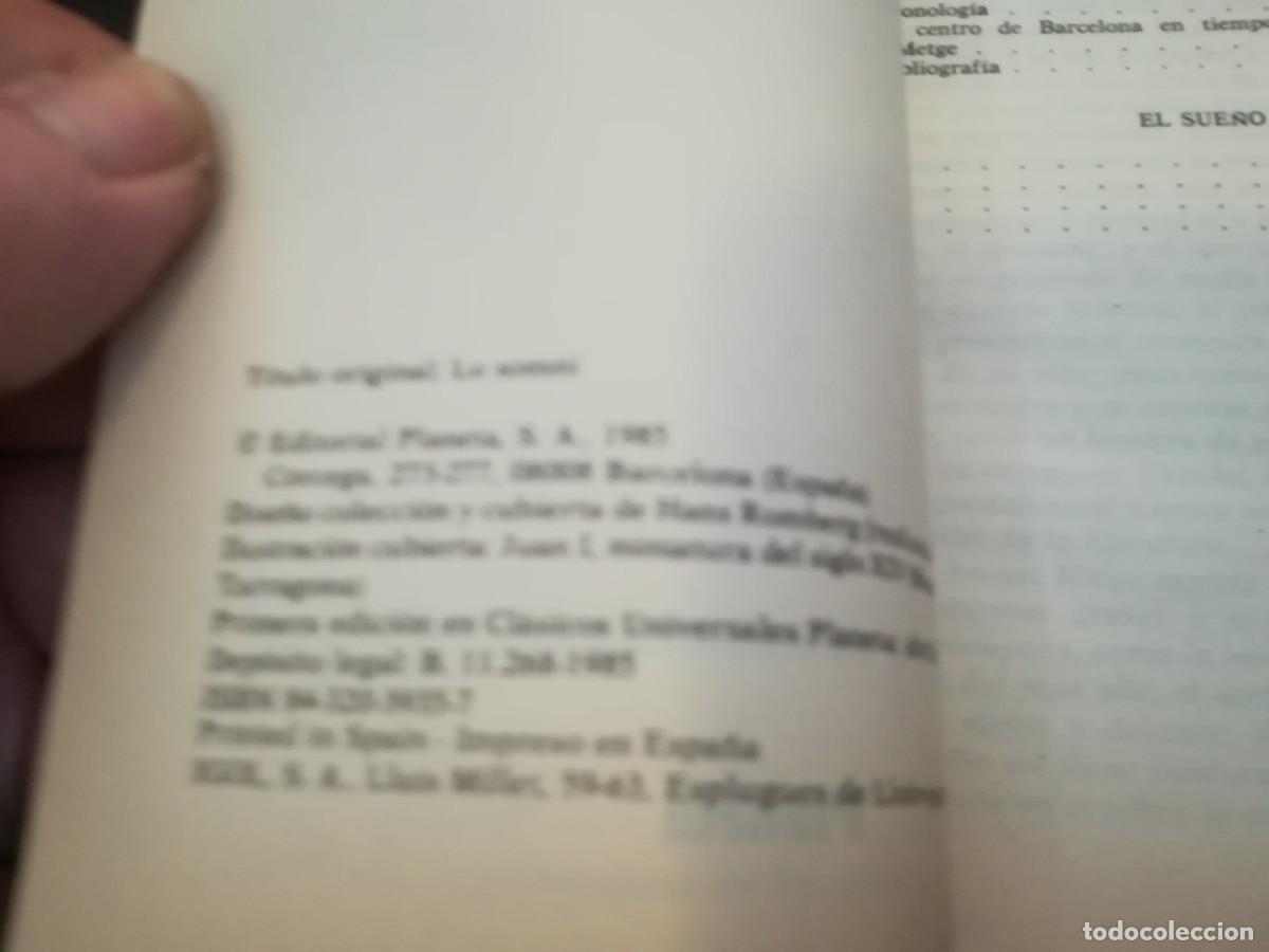 Libros de segunda mano: EL SUE&Ntilde;O / BERNAT METGE / Y206B / PLANETA - Foto 4