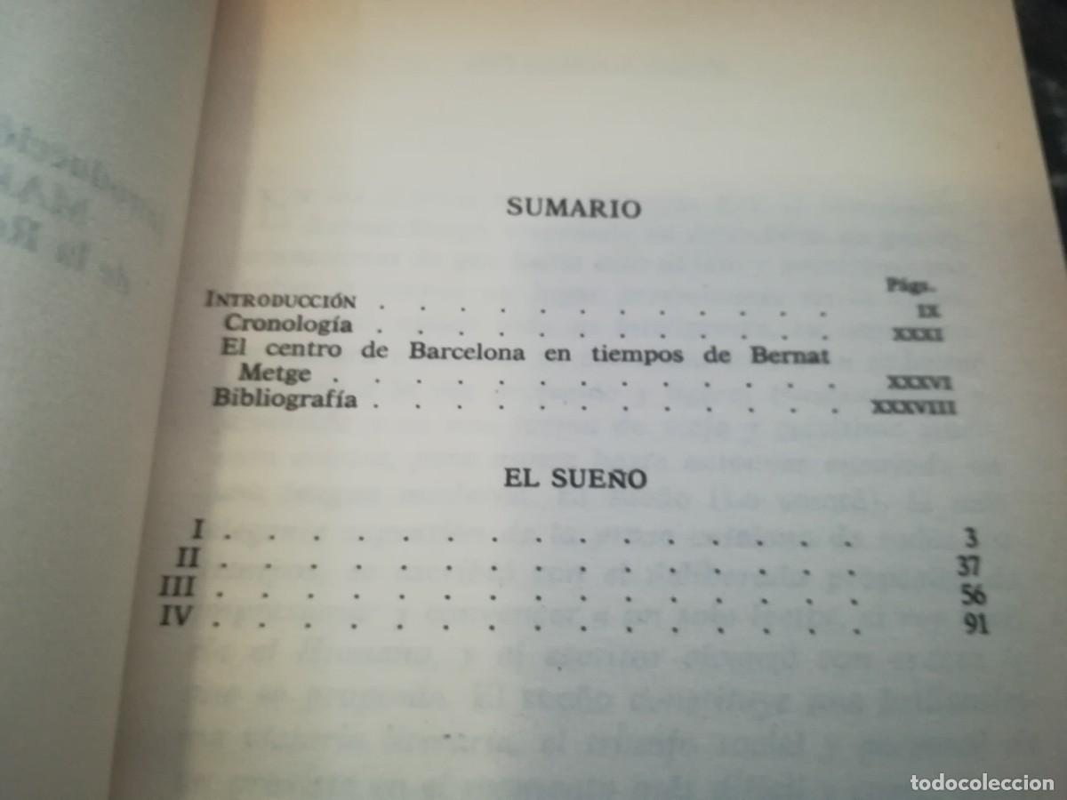 Libros de segunda mano: EL SUE&Ntilde;O / BERNAT METGE / Y206B / PLANETA - Foto 5