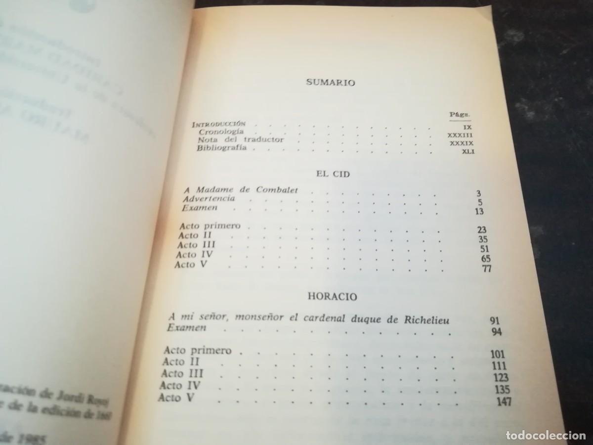Libros de segunda mano: EL CID/HORACIO / PIERRE CORNEILLE / Y206B / PLANETA - Foto 5