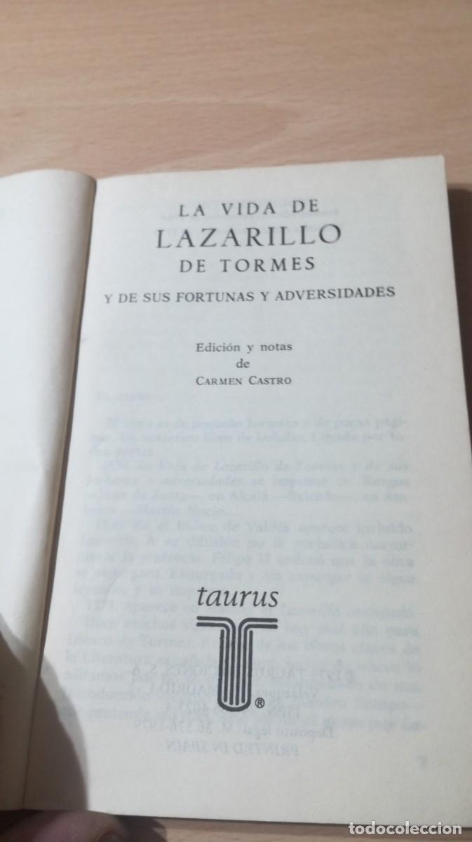 Libros de segunda mano: LAZARILLO DE TORMES / ANONIMO / ZZ-505 / TAURUS - Foto 3
