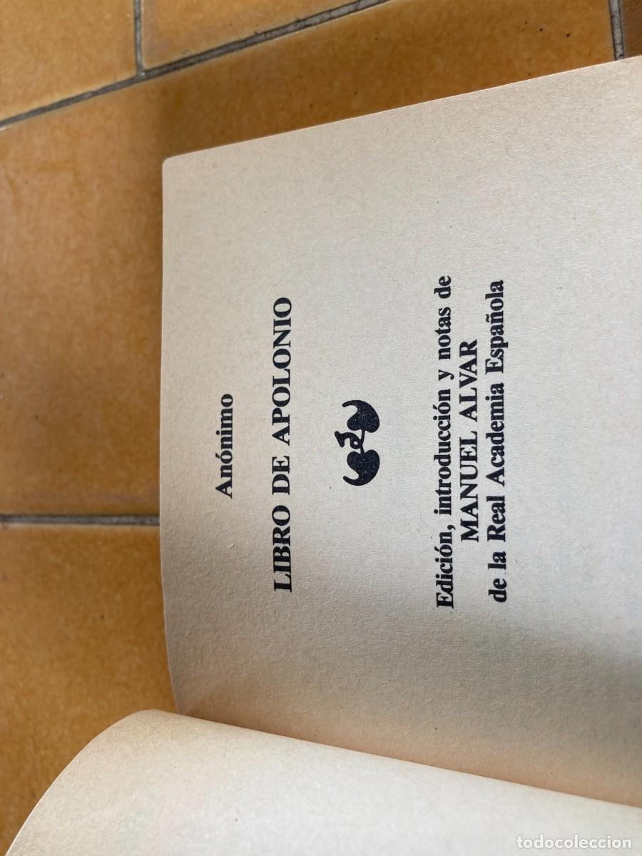 Libros de segunda mano: LIBRO DE APOLONIO / MANUEL ALVAR / ZZ-302 / PLANETA - Foto 4