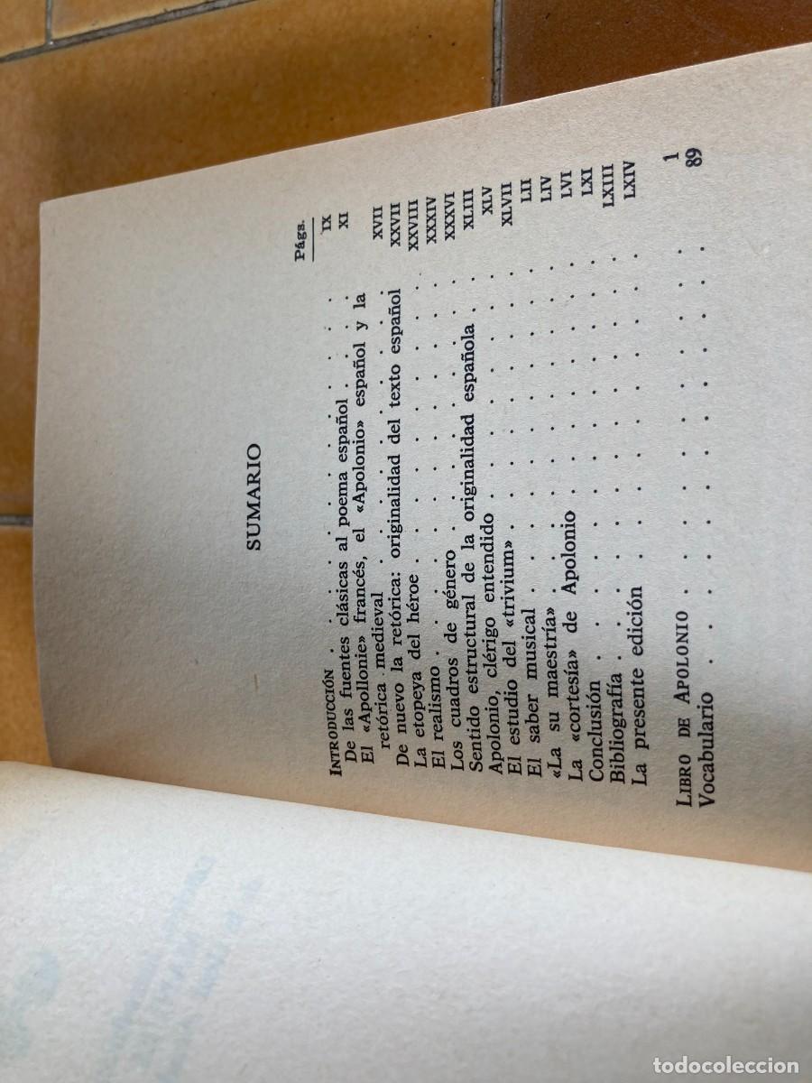 Libros de segunda mano: LIBRO DE APOLONIO / MANUEL ALVAR / ZZ-302 / PLANETA - Foto 6