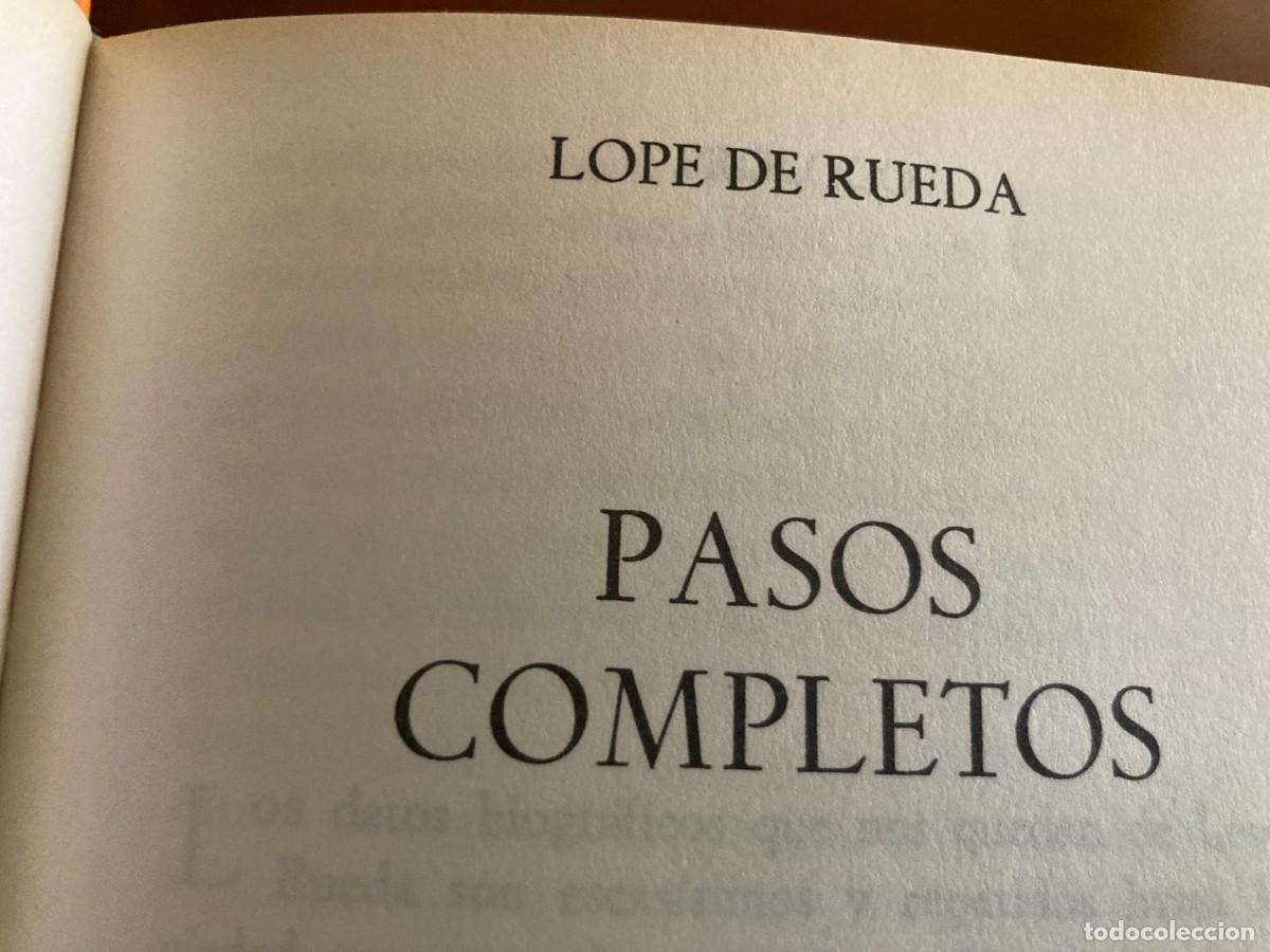 Libros de segunda mano: PASOS COMPLETOS / LOPE DE RUEDA / CONSO 285 / TAURUS - Foto 3