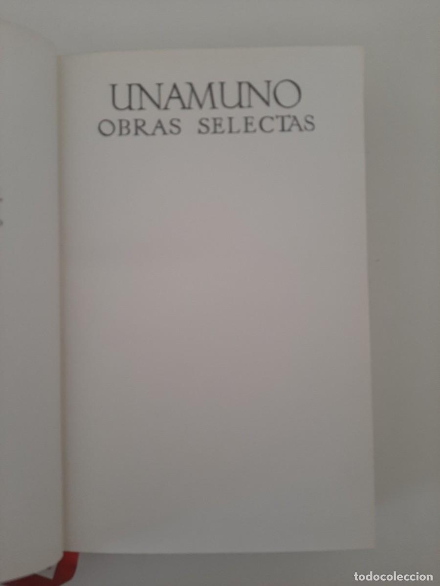 Libros de segunda mano: UNAMUNO. OBRAS SELECTAS. EDITORIAL PLENITUD. 1965 - Foto 9