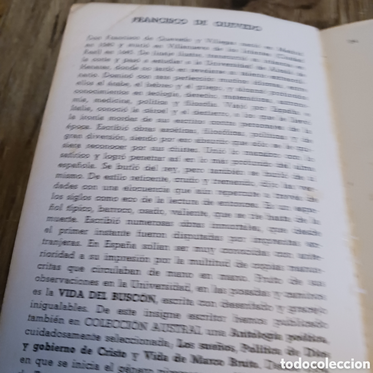 Libros de segunda mano: Historia de la Vida del Buscon de Francisco de Quevedo - Foto 2