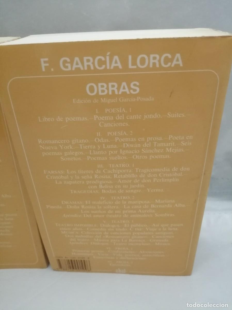 Libros de segunda mano: Federico Garc&iacute;a Lorca. DOS TOMOS: PROSA 1 y 2 (DOS TOMOS) - Foto 3