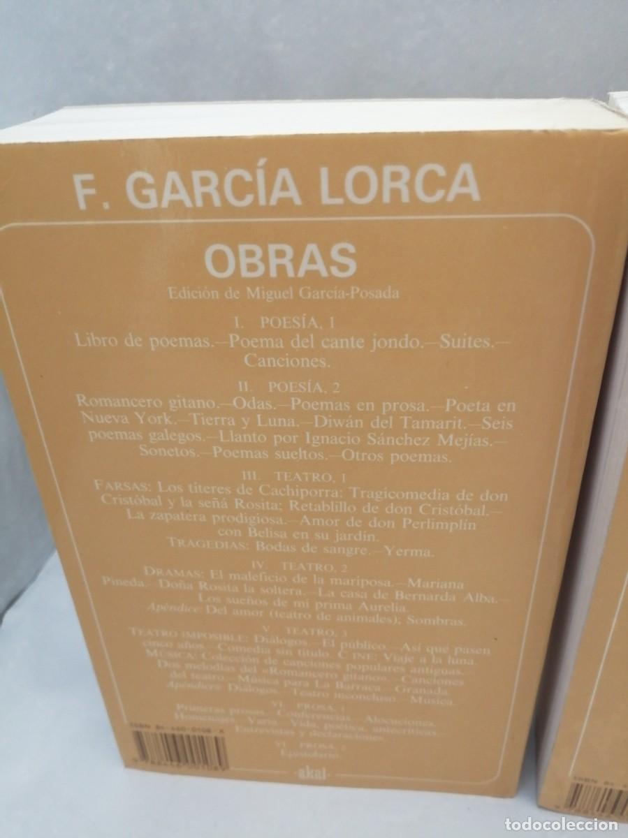 Libros de segunda mano: Federico Garc&iacute;a Lorca. DOS TOMOS: PROSA 1 y 2 (DOS TOMOS) - Foto 4