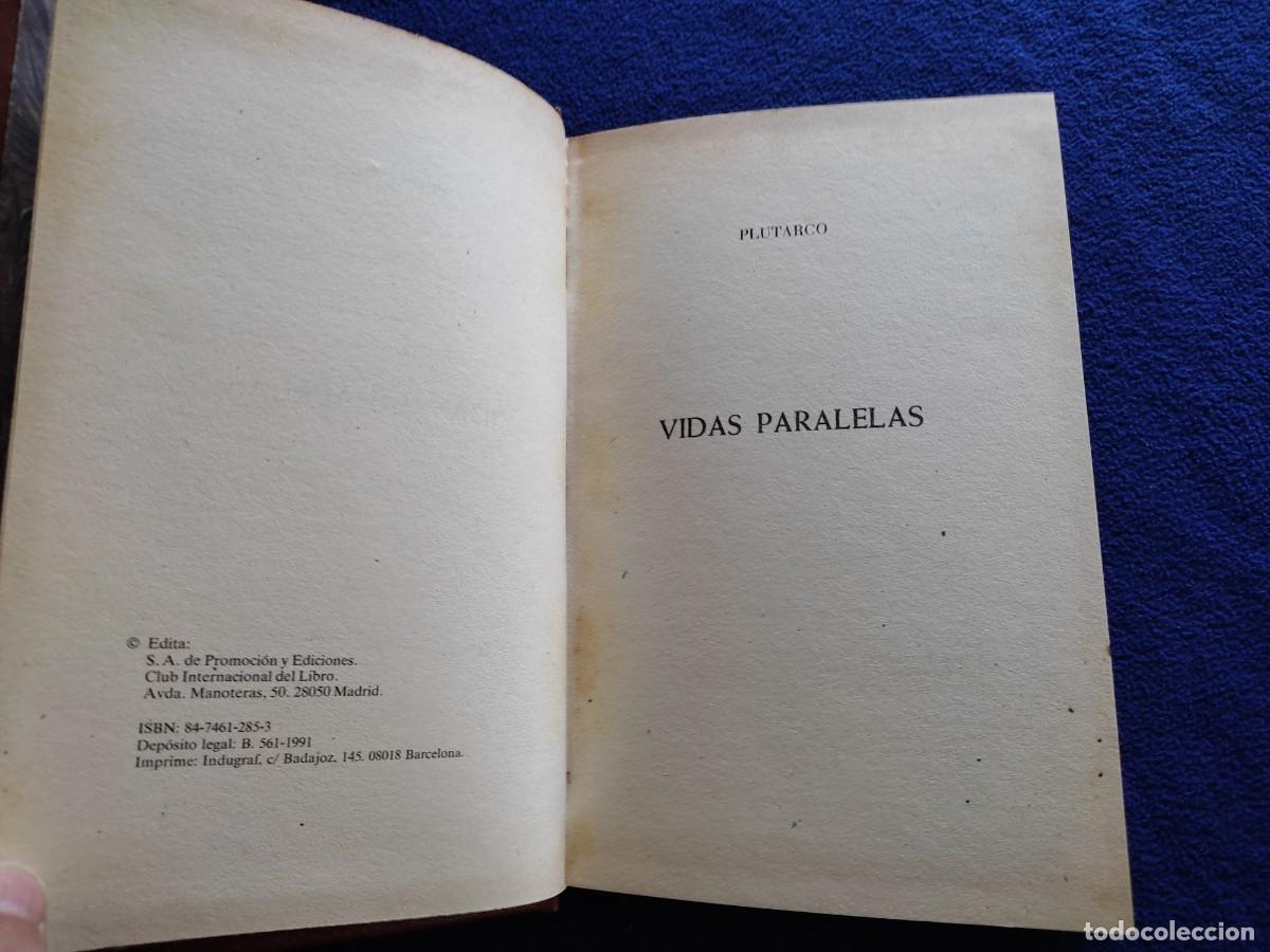 Libros de segunda mano: PLUTARCO Vidas Paralelas Promoci&oacute;n y Ediciones 1991 - Foto 3