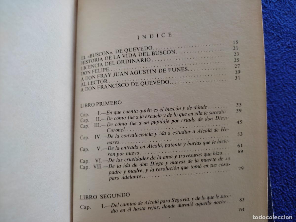 Libros de segunda mano: El Busc&oacute;n Francisco de Quevedo Ed. Promoci&oacute;n y Ediciones 1992 - Foto 11