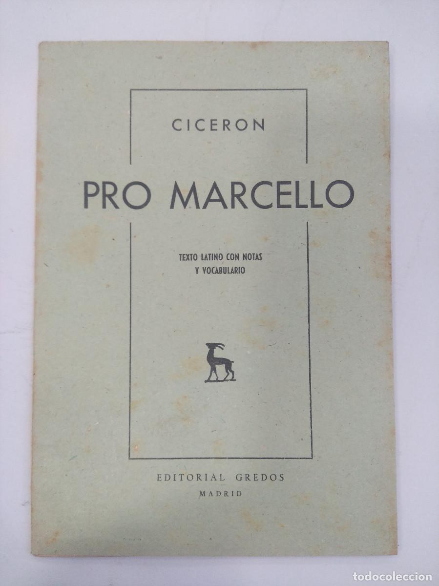 Libros de segunda mano: CICERON/PRO MARCELO/EDITORIAL GREDOS. - Foto 1