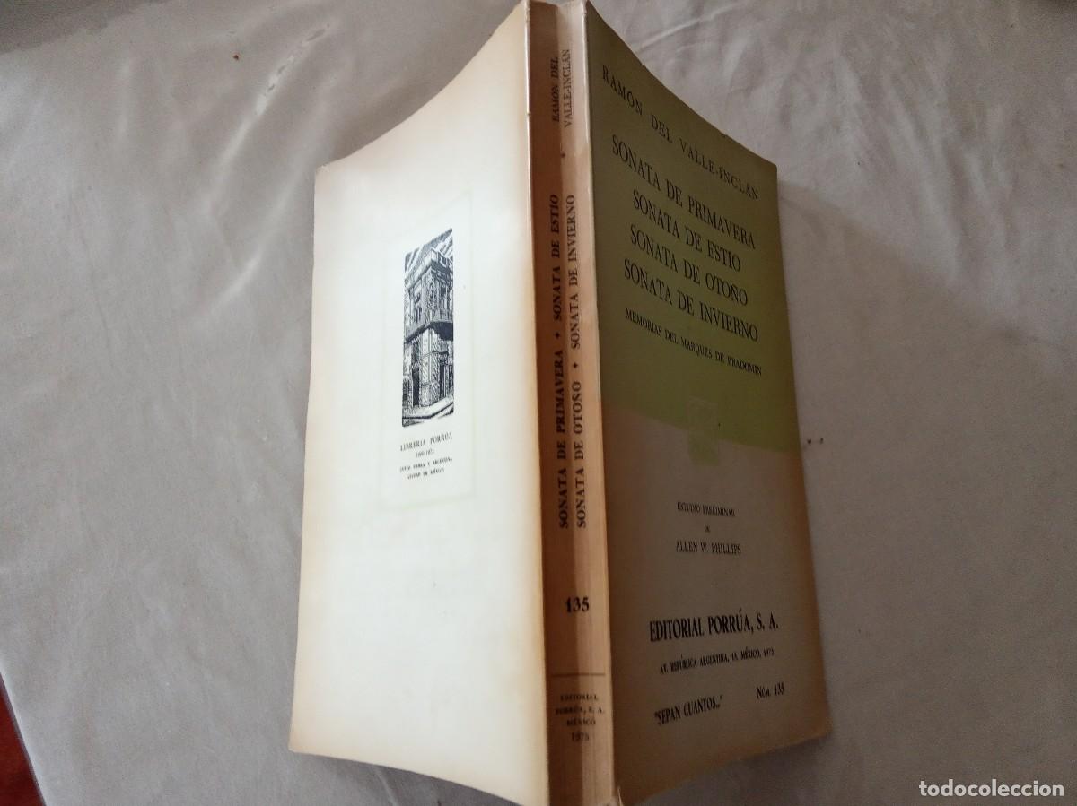 Libros de segunda mano: RAMON DEL VALLE INCLAN. SONATA DE PRIMAVERA DE ESTIO OTO&Ntilde;O INVIERNO. - Foto 2