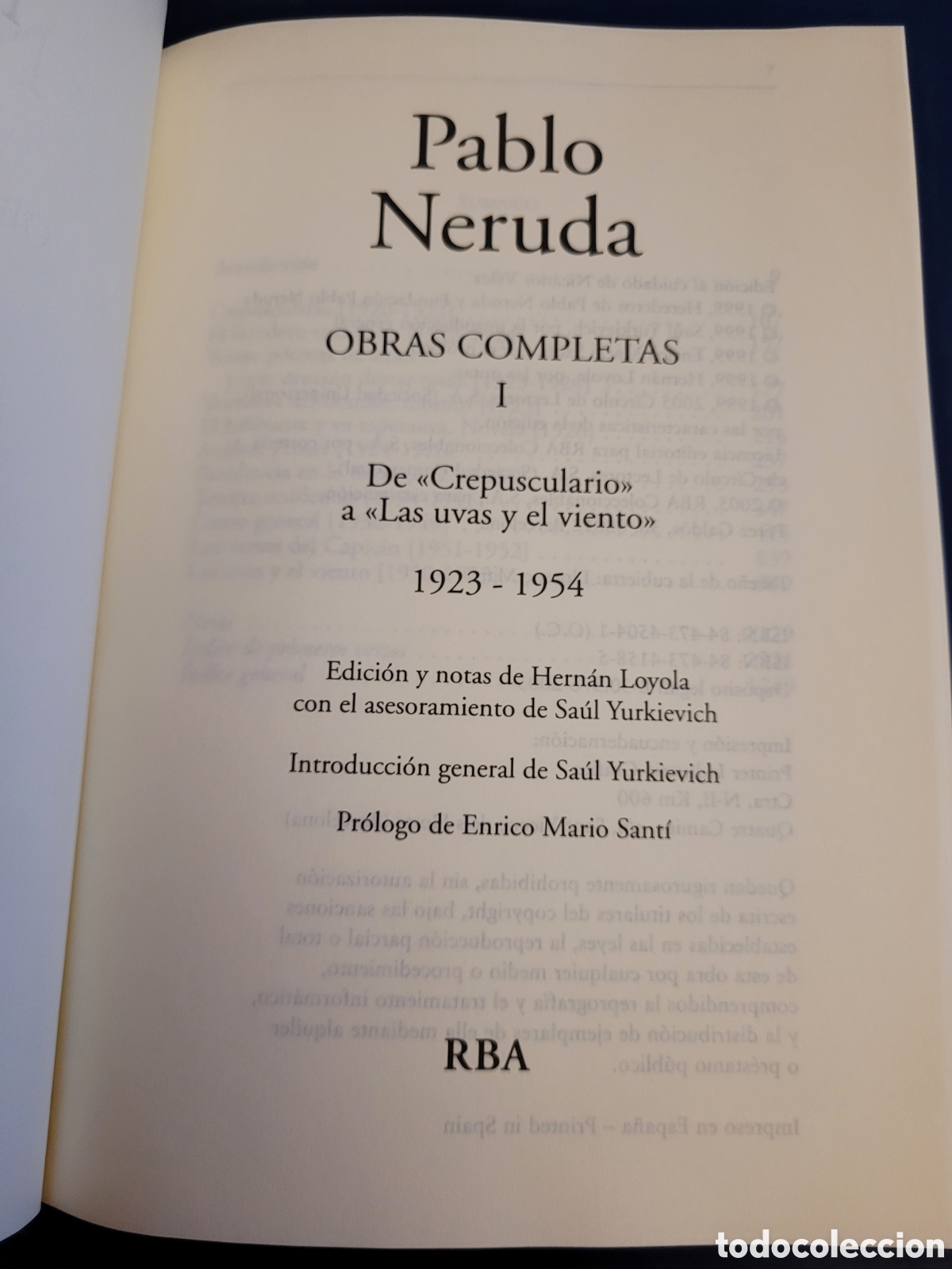Libros de segunda mano: OBRAS COMPLETAS I PABLO NERUDA RBA 2005 - Foto 6