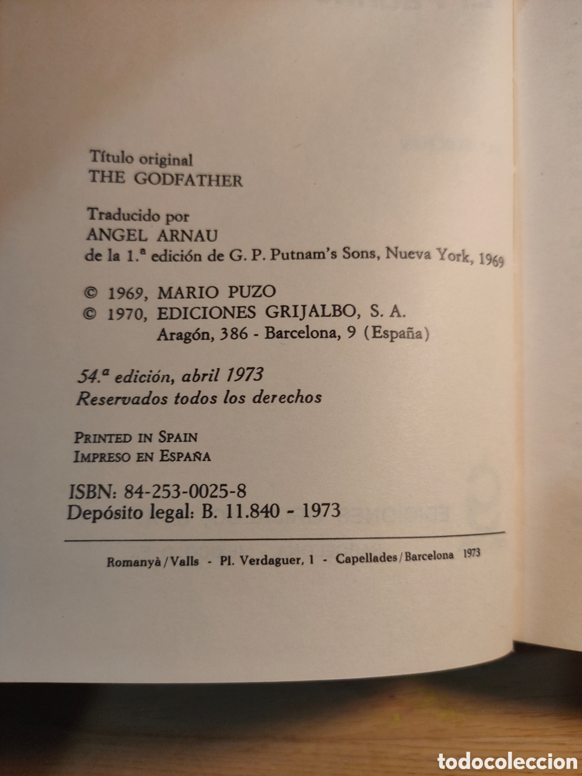 Libros de segunda mano: EL PADRINO - MARIO PUZO - Foto 4