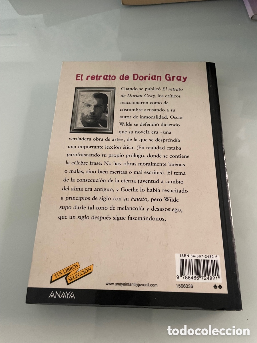 Libros de segunda mano: El retrato de Dorian Gray. Oscar Wilde. Ediciones Anaya. 1 ed 2003. - Foto 7