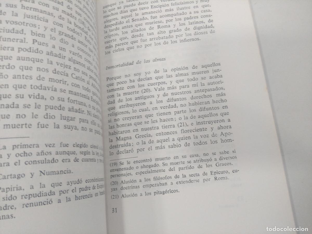 Libros de segunda mano: CICERON/DE LA AMISTAD. - Foto 2